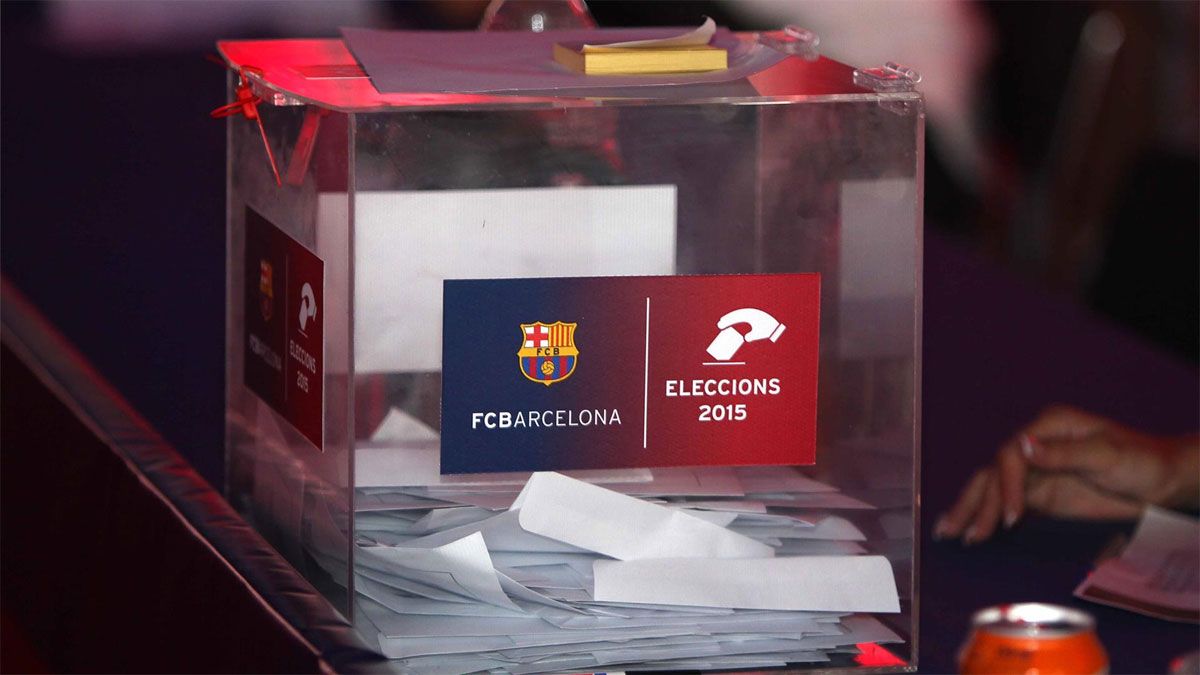 Una urna de las elecciones del Barça del 2015