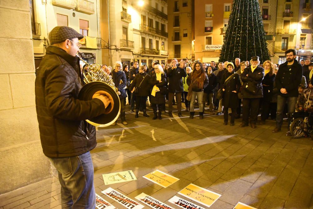 Manifestació a Manresa a favor dels docents.