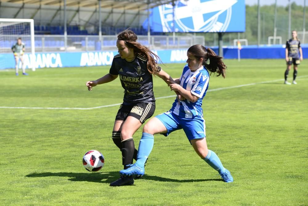 El Dépor Abanca golea 4-1 al Oviedo Moderno