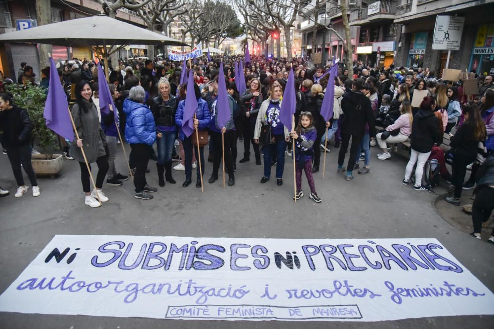 Manifestació feminista del 8M a Manresa