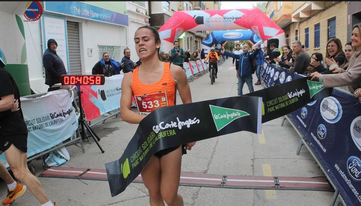 Sara Bonillo, ganadora de la prueba femenina.