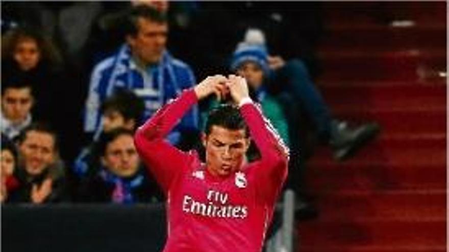 Cristiano Ronaldo va celebrar així el seu gol al Schalke&#039;04 d&#039;ahir.