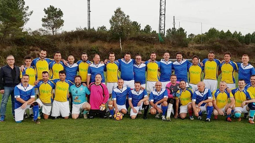 Partido de confraternidad hispano-belga entre los veteranos del Vilatuxe y el Asidras