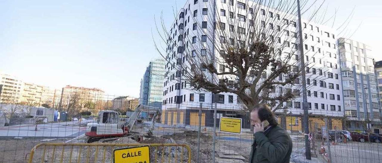 Las viviendas recién construidas en la manzana de los Chaplin.