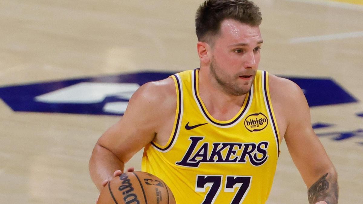 Luka Doncic, en un partido de los Lakers.