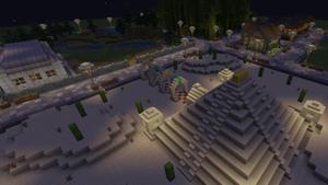 Ciudad ideal diseñada en Minecraft, actividad interactiva de la exposición Somia la Ciutat