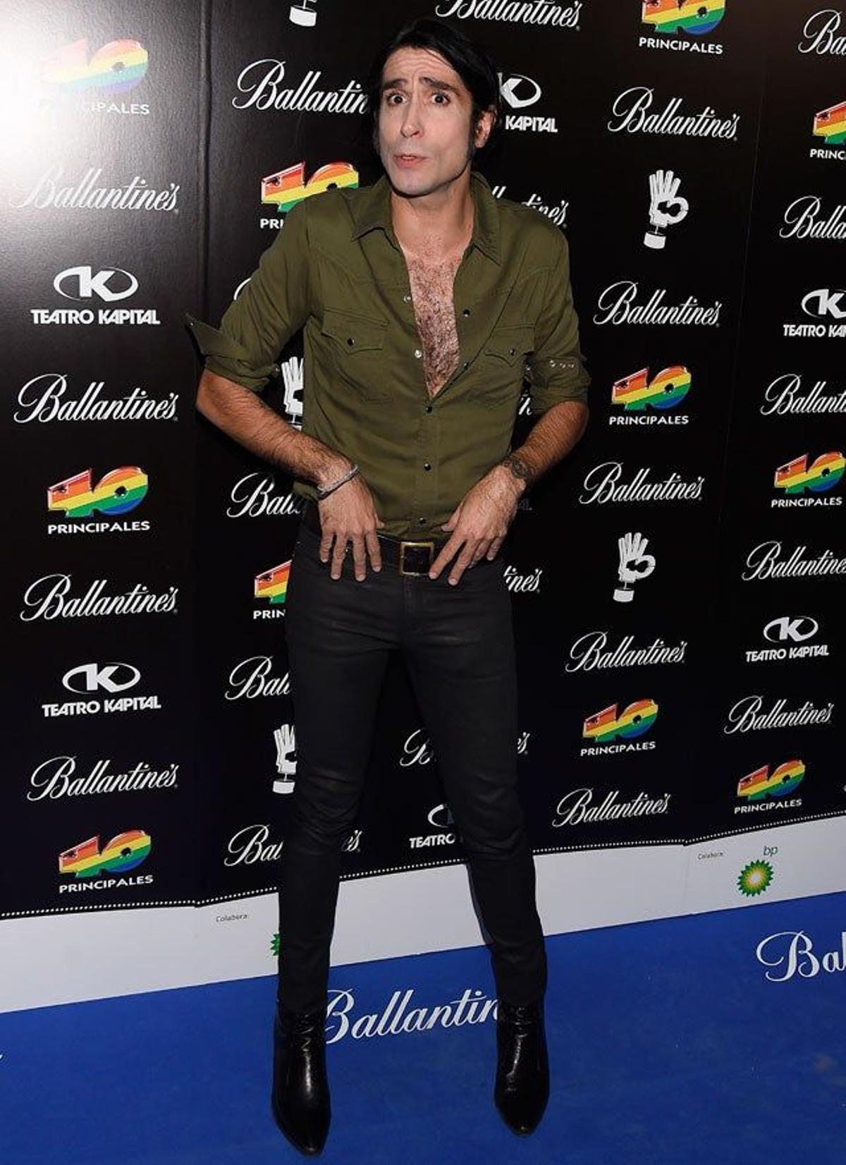 Mario Vaquerizo, en la fiesta de los nominados a los premios 40 Principales.