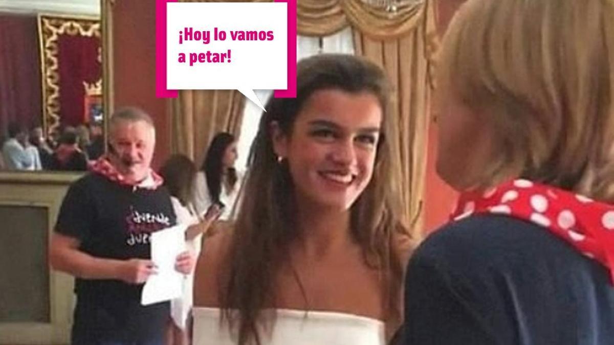 Amaia en el Ayuntamiento de Pamplona