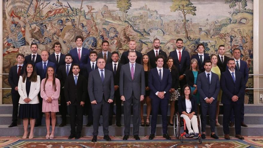 Los asturianos en el homenaje de Felipe VI al piragüismo español: &quot;Hizo los deberes, nos conocía a todos&quot;