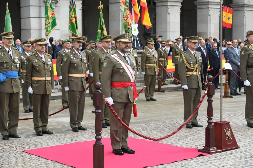 Ceremonia civil de jura de bandera en María Pita