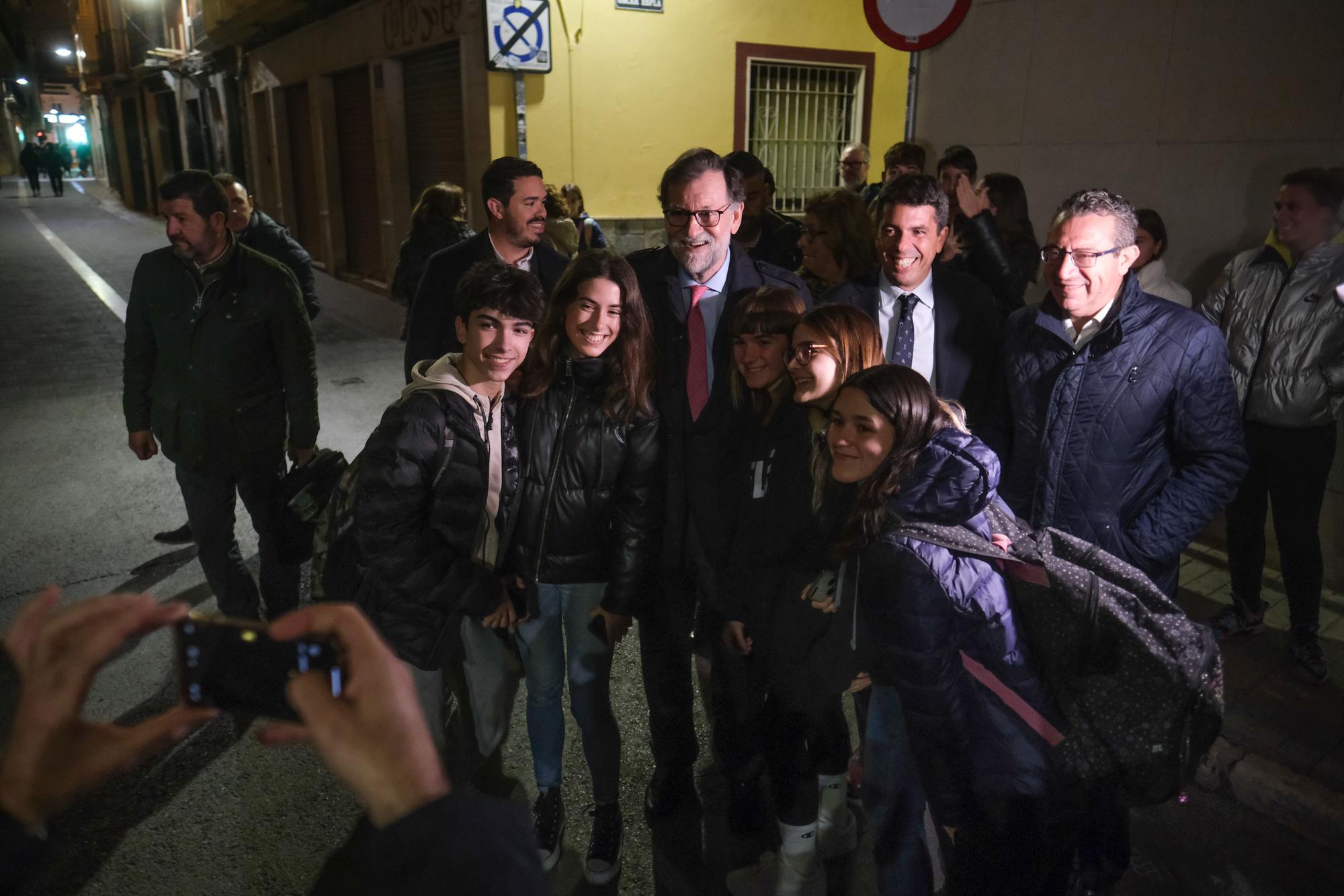 El expresidente Mariano Rajoy visita Villena con motivo del acto de presentación del nuevo candidato a la alcaldía Miguel Ángel Salguero