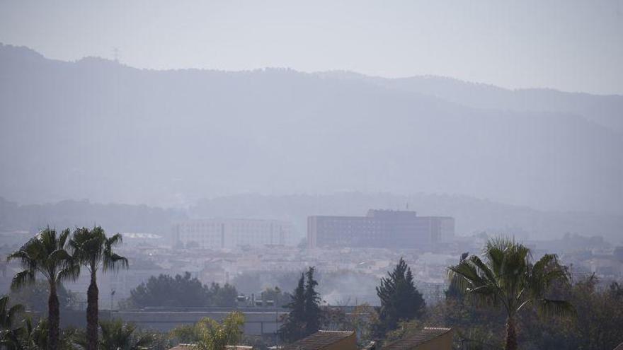 La contaminación atmosférica aumenta en Murcia.