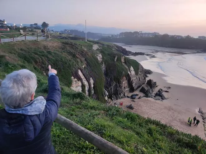 EN IMÁGENES: Tragedia en Tapia al despeñarse un hombre por un acantilado de la playa