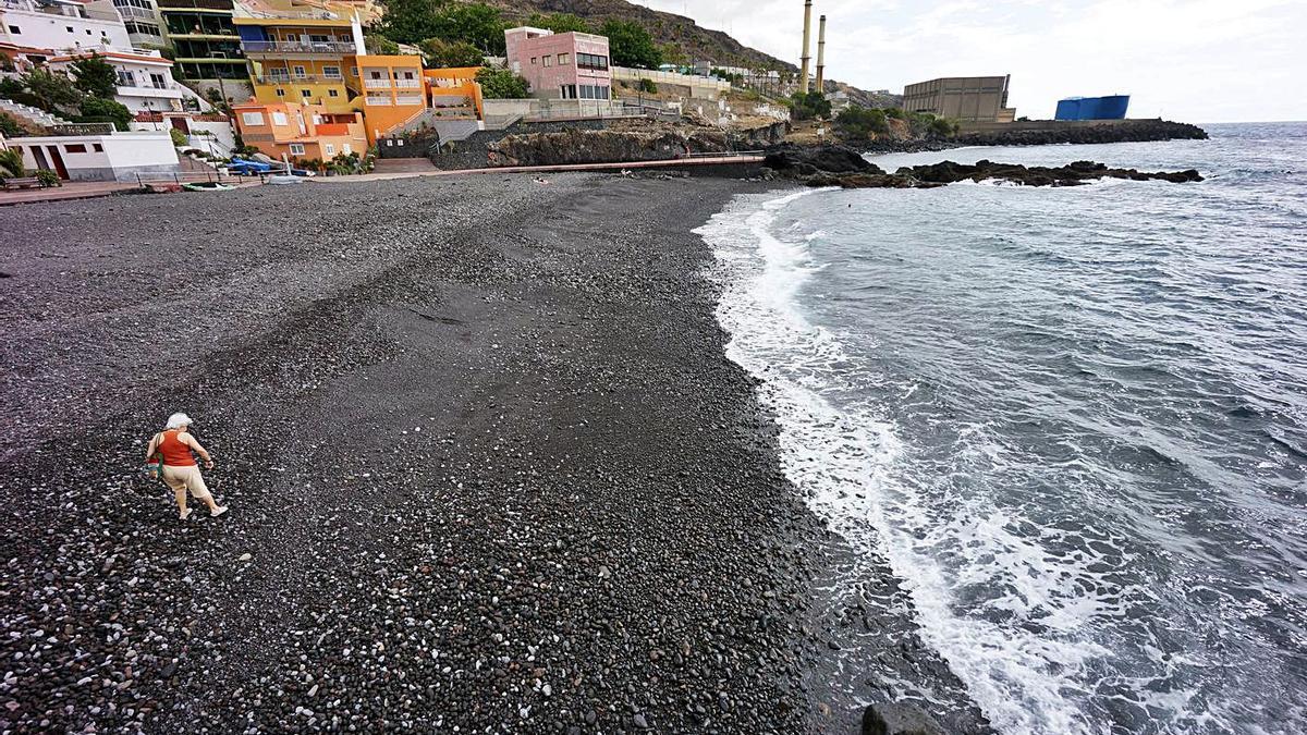 Las Caletillas beach, in Candelaria.