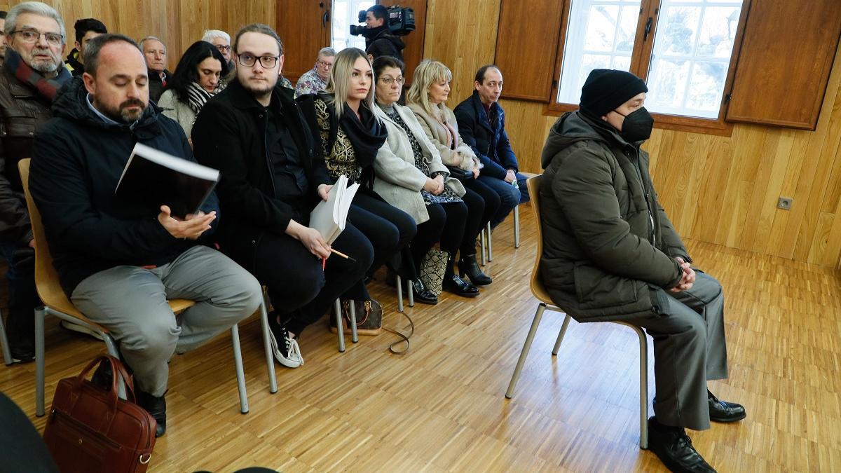 El único procesado y ahora absuelto por el doble crimen, en el banquillo durante el juicio