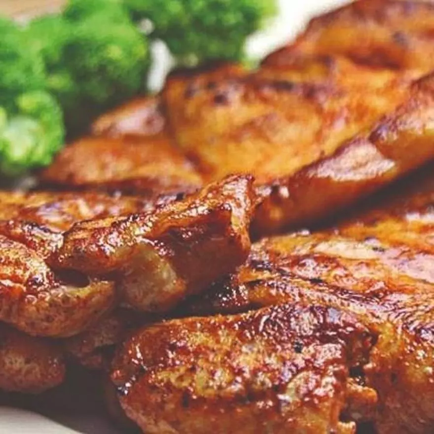 Churrasco de pollo marinado