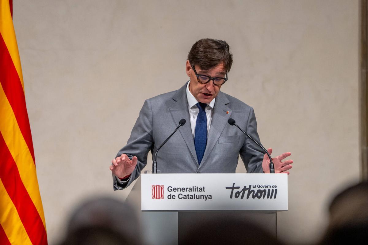 Illa aplaudeix que el Govern espanyol endureixi l’opa al Banc Sabadell: «La gestió discreta ha donat fruits» Illa aplaudeix que el Govern espanyol endureixi l’opa al Banc Sabadell: «La gestió discreta ha donat fruits»