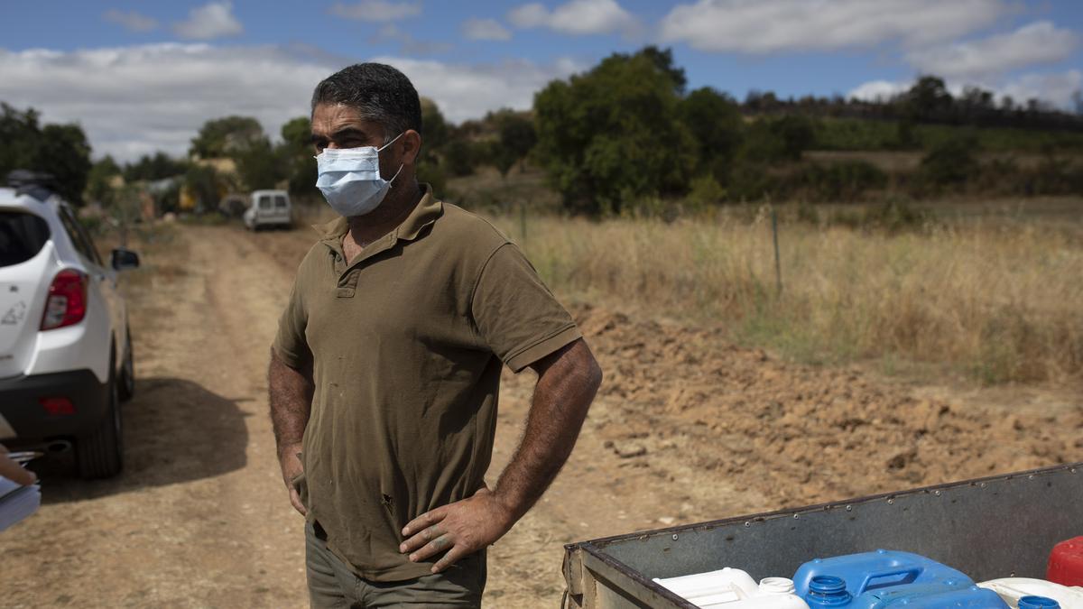 Incendio de Lober: Miguel Ángel Rivera, presidente del coto de caza de Domez.