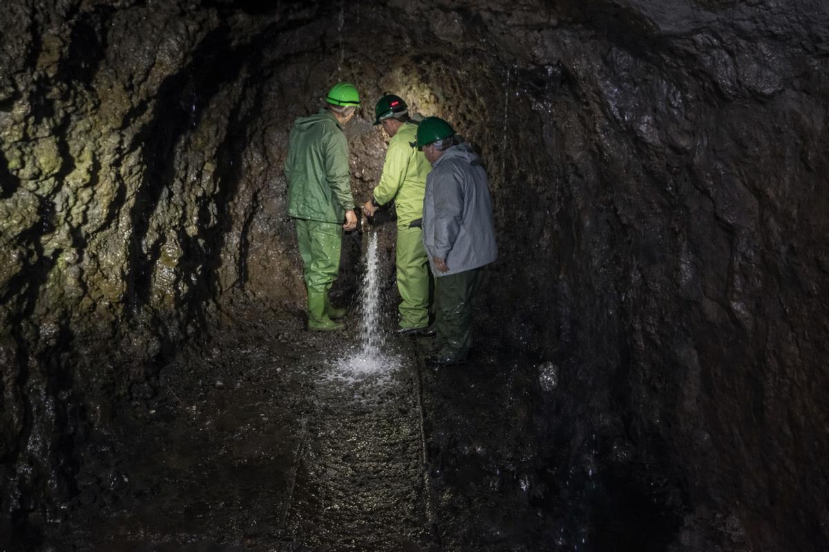 Imagen de una galería de agua de La Palma.