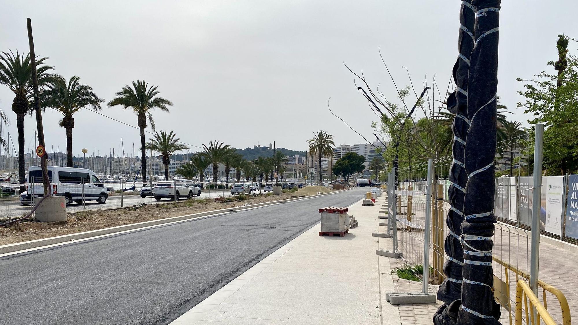 FOTOS: Así van las obras en el Paseo Marítimo de Palma 14 meses después