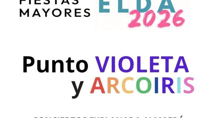 Elda instalará Puntos Violeta y Arco Iris en la explanada de la Almafrá durante los conciertos de las Fiestas Mayores 2026