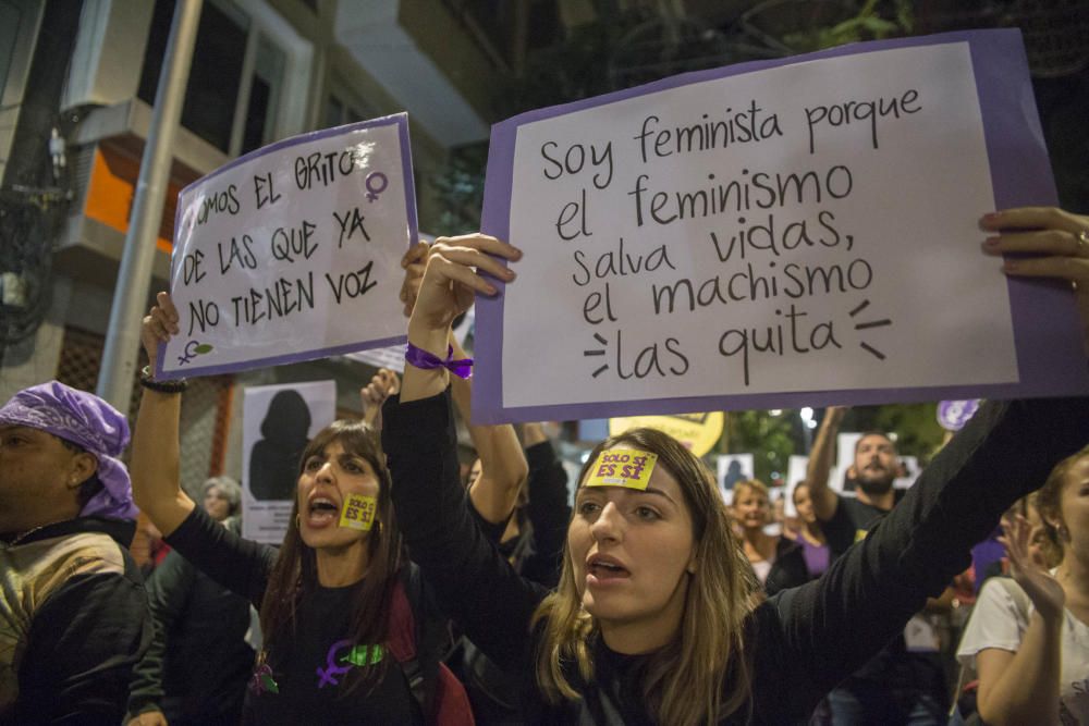 Manifestación contra la violencia machista