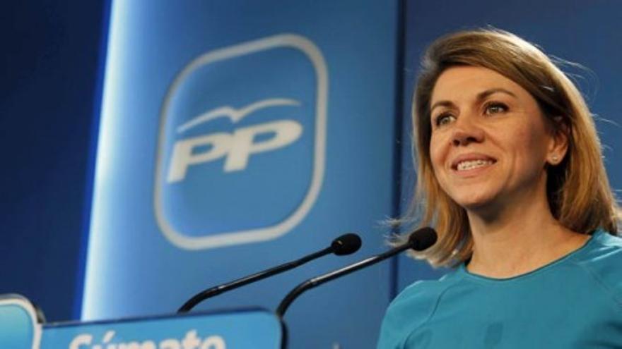 Cospedal habla ya del "mejor resultado de la historia" del PP