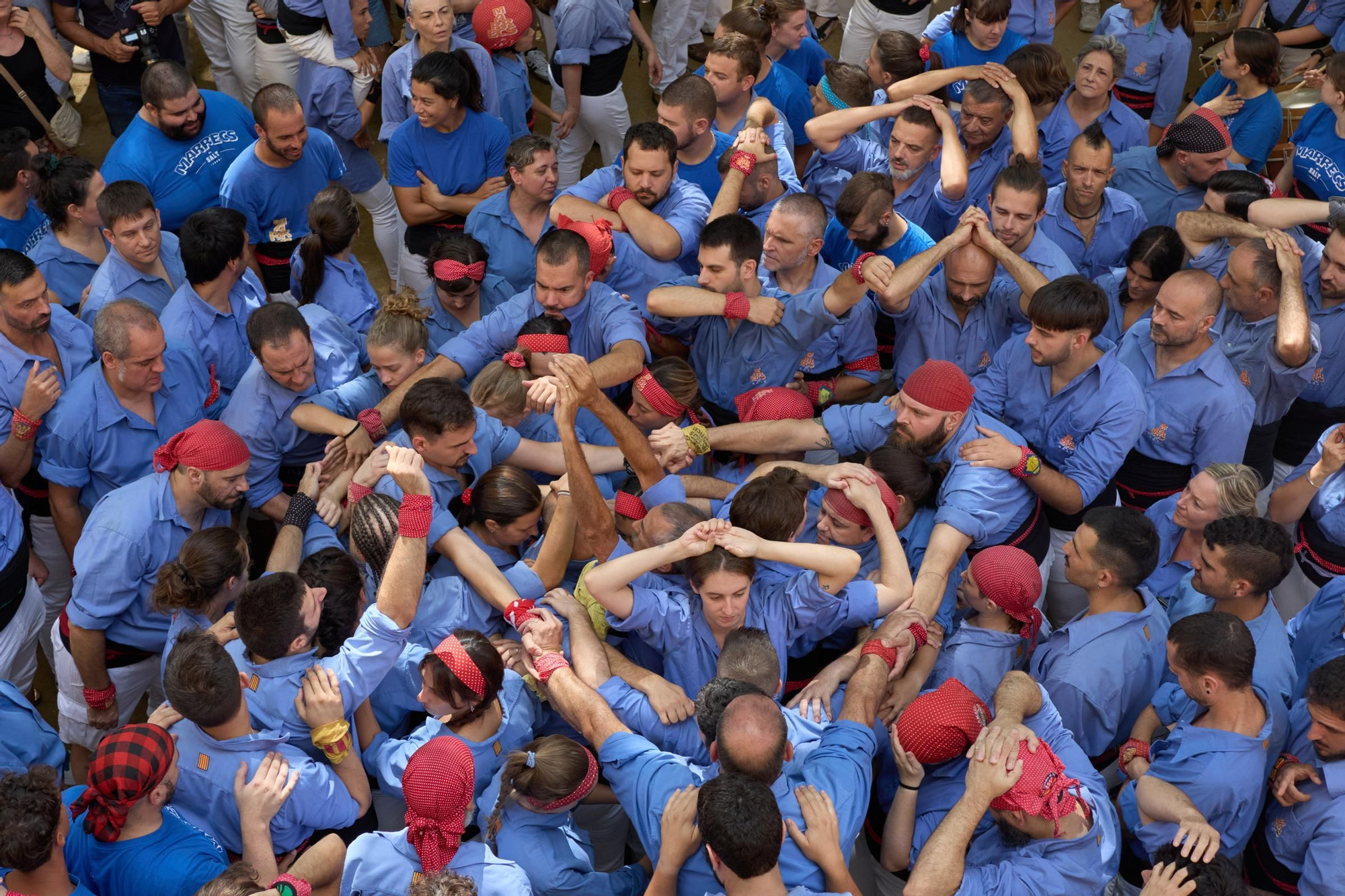 Festa Major de Salt: orgull Marrec a la diada castellera