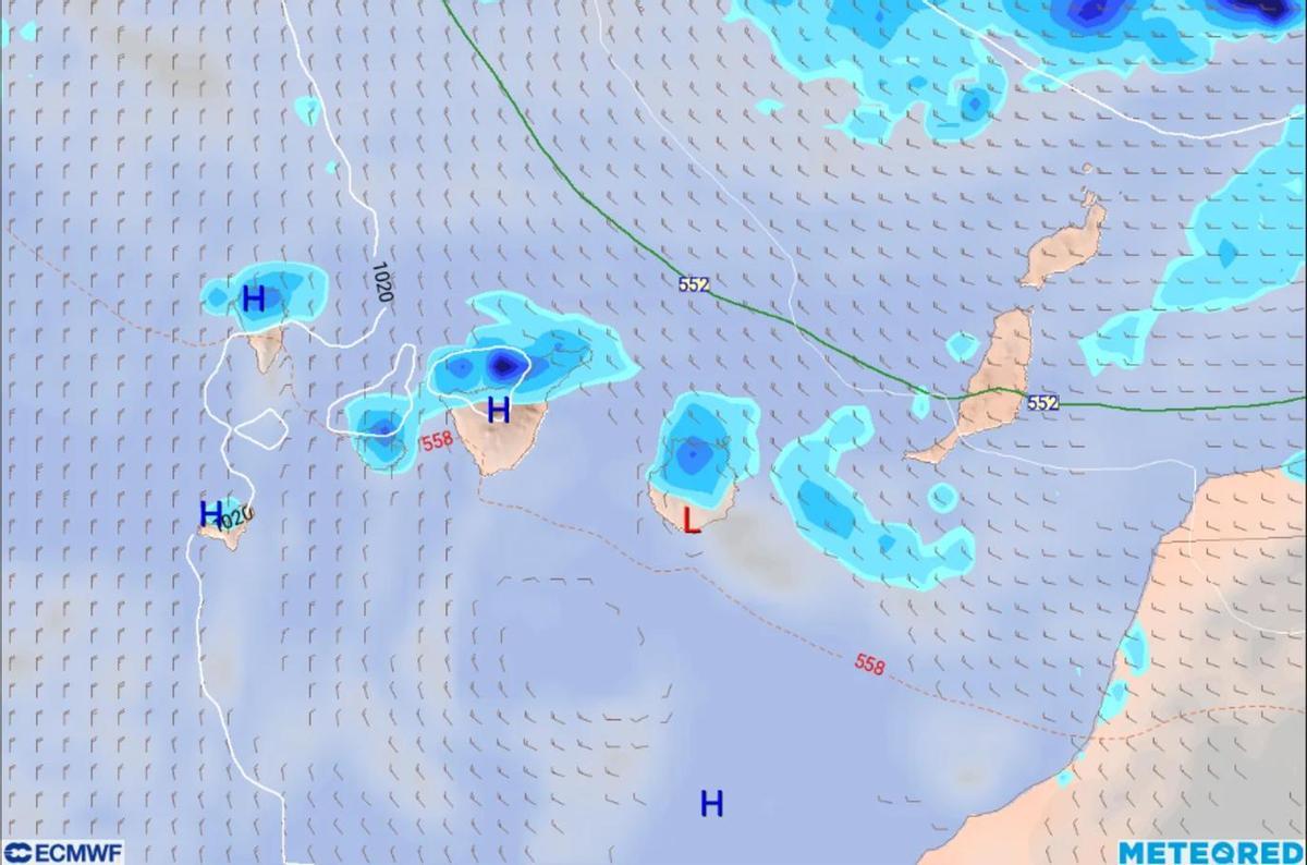 Previsión miércoles 8 de precipitaciones y viento