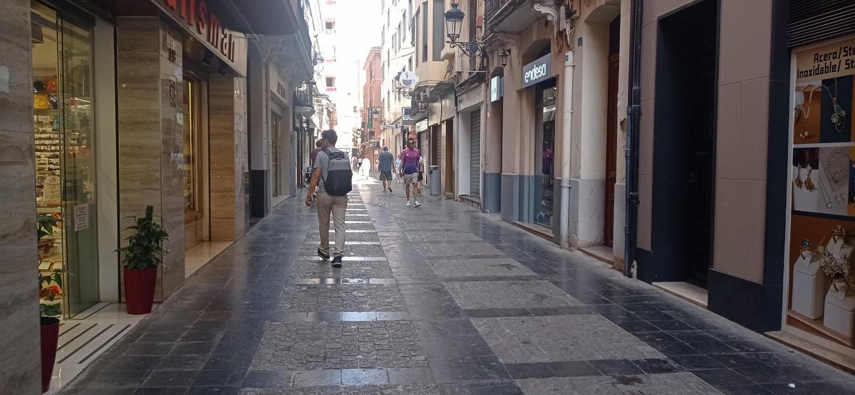 Imagen del centro de Castelló, este jueves.