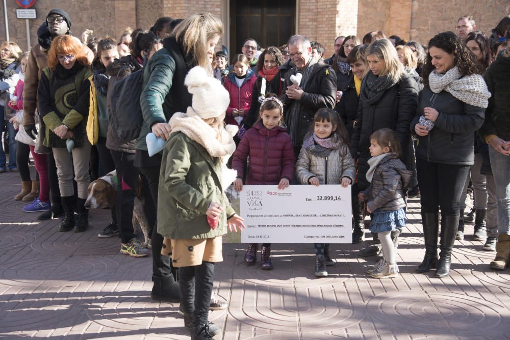 Acte de cloenda del projecte 'Un cor, una vida' contra la leucèmia infantil