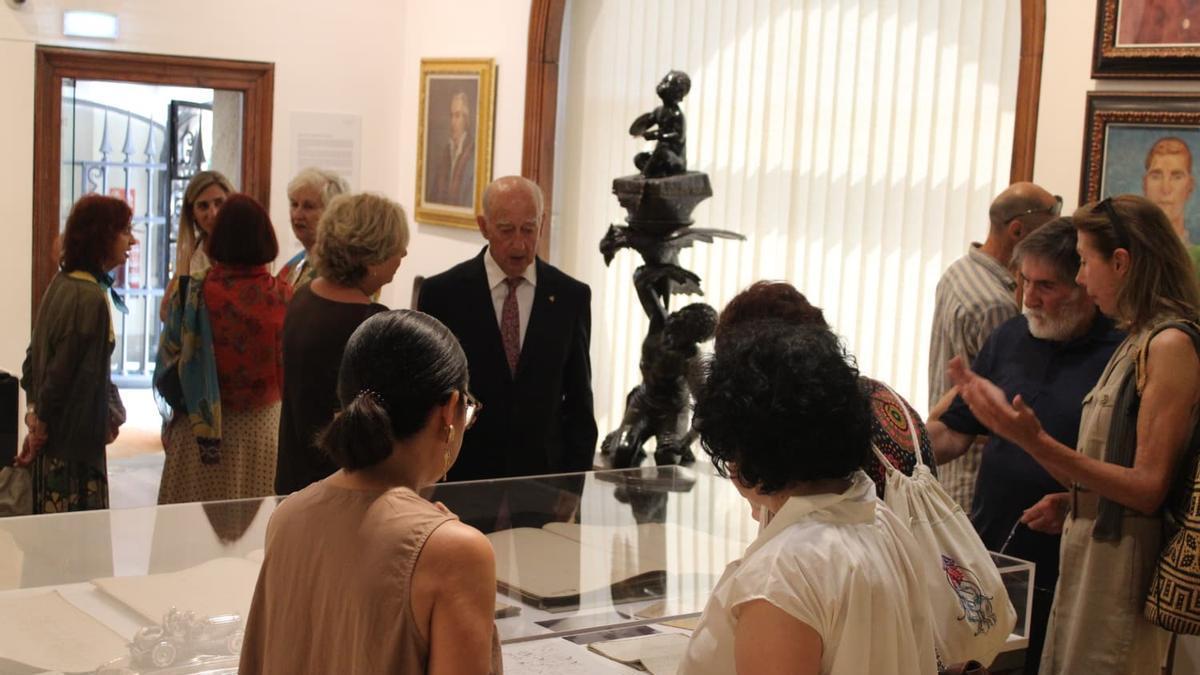 Un momento de la inauguración, ayer, en el museo Evaristo Valle