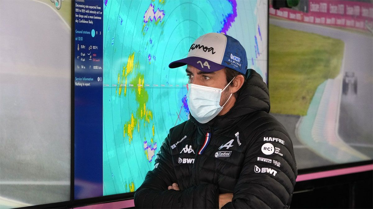 Alonso, atento al radar de lluvias en Japón