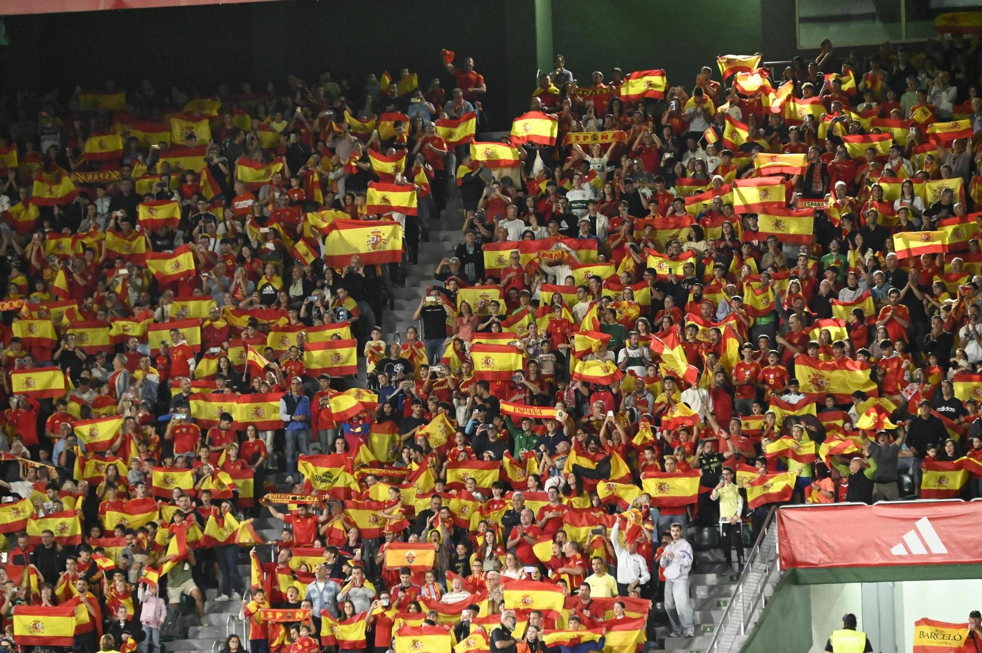 España - Georgia, en imágenes