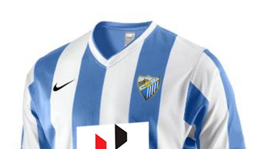 Así podría ser el nuevo logo de la camiseta del Málaga.