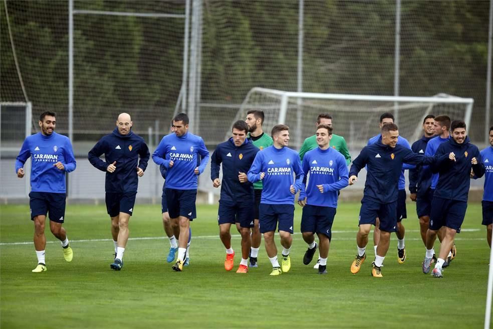 Sesión de entrenamiento del Real Zaragoza