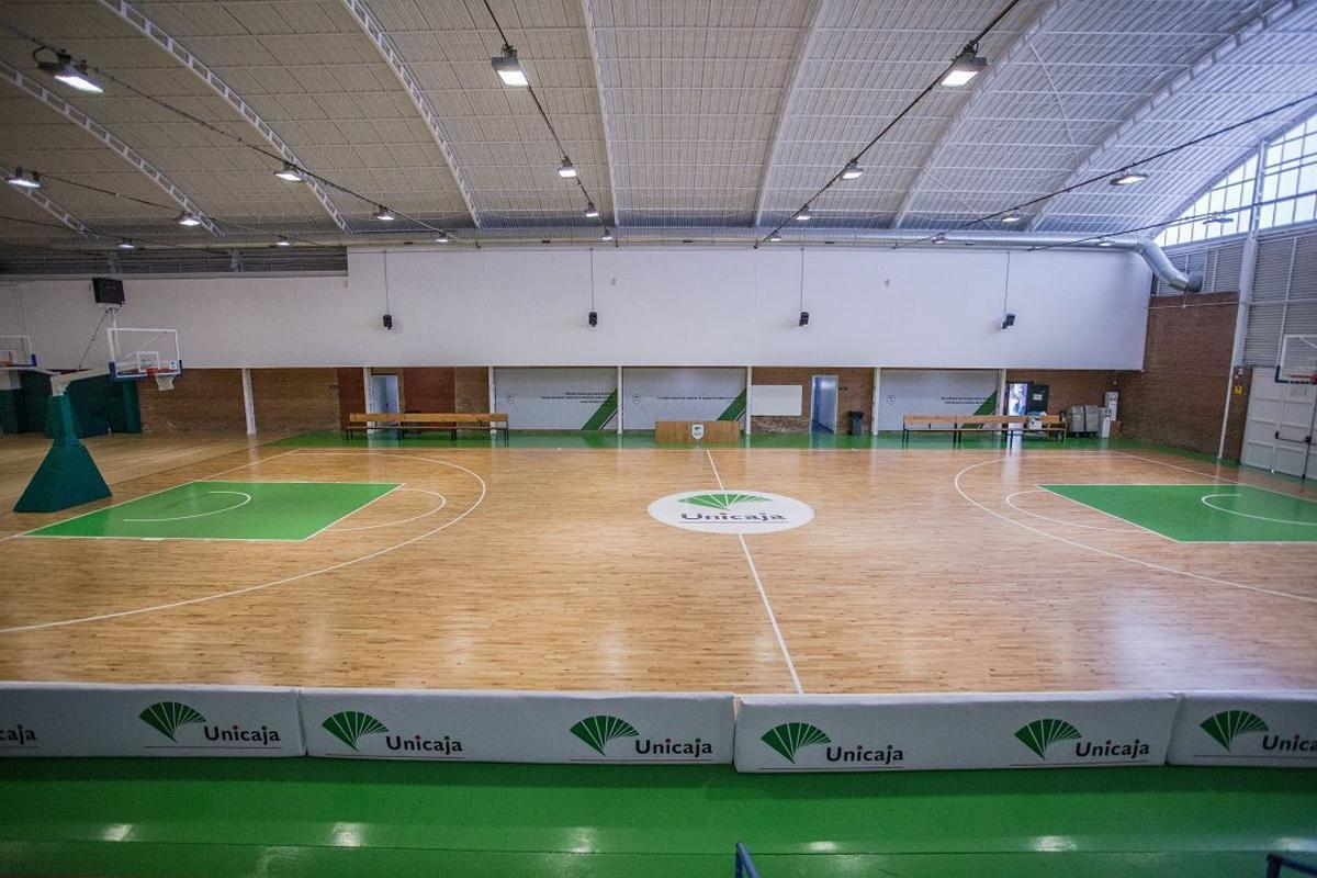 Imagen del pabellón de Los Guindos, sede del equipo de la Liga Femenina 2 y de la cantera verde