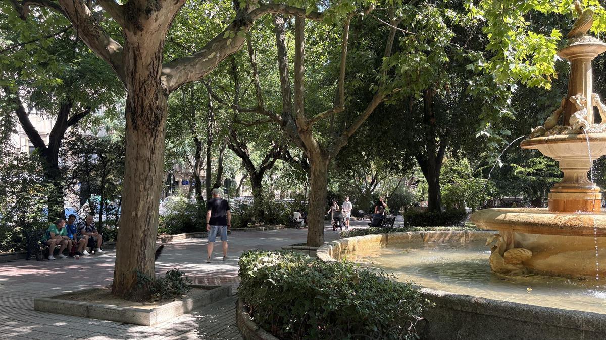 Imagen del Paseo de Cánovas de Cáceres