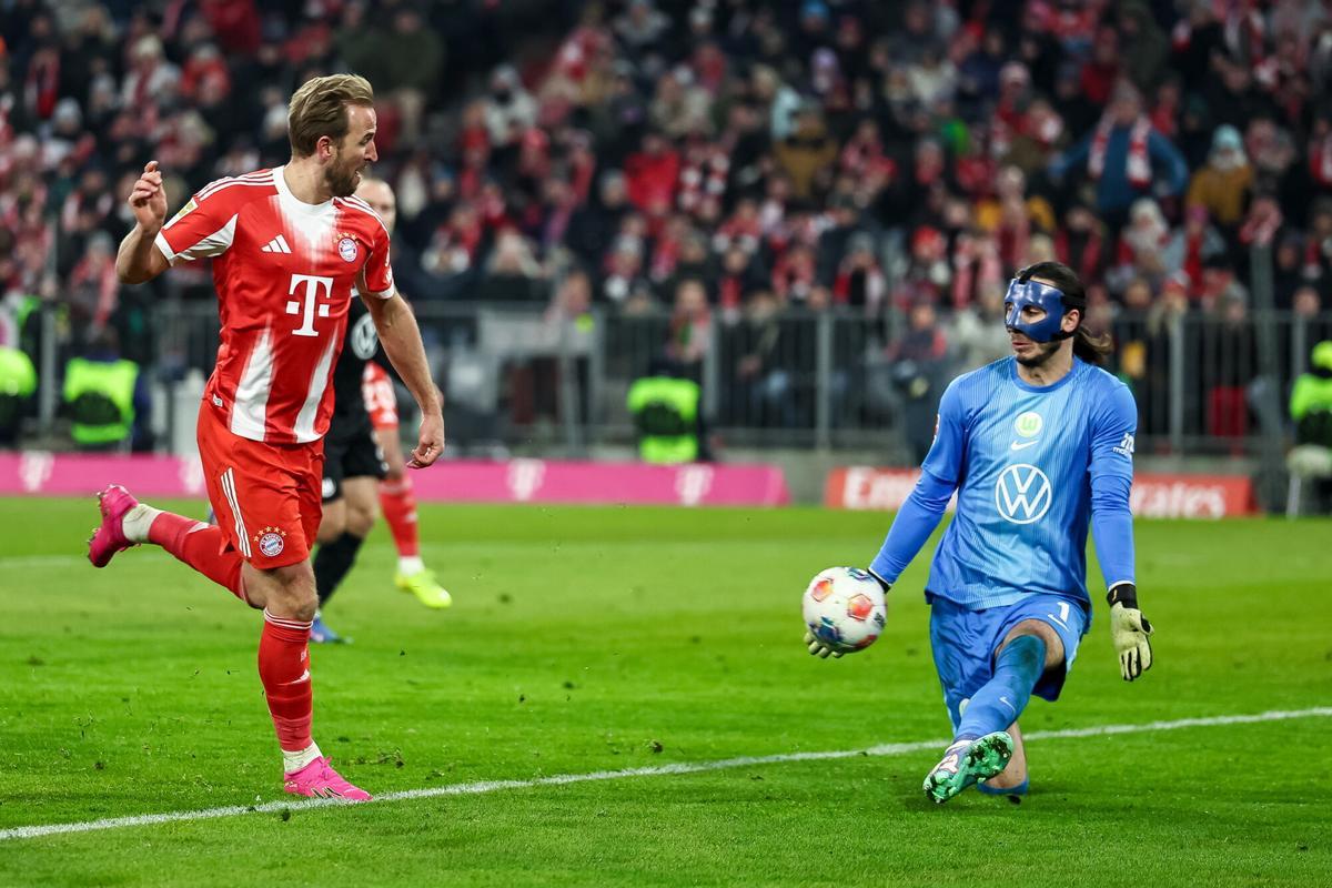 Harry Kane, en una jugada del partido de este domingo.