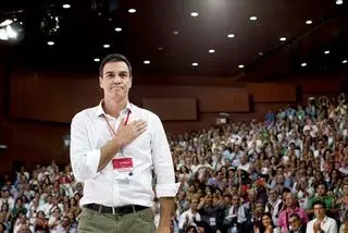 Pedro Sánchez: "Me van a permitir un agradecimiento especial a mi querido Partido Socialista"