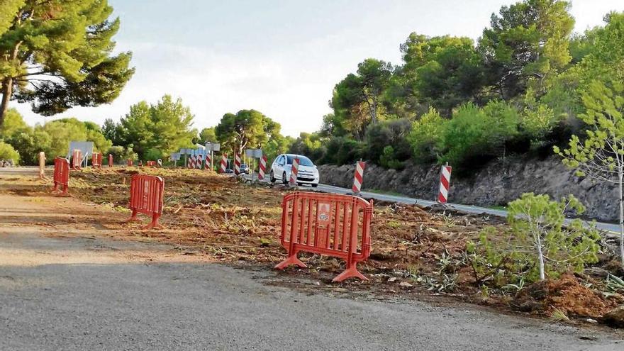 Imagen del inicio de los trabajos de la gran rotonda cerca del restaurante El Bosque. diario de mallorca