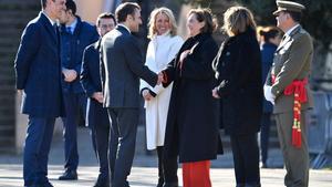 Colau y Macron en la cumbre