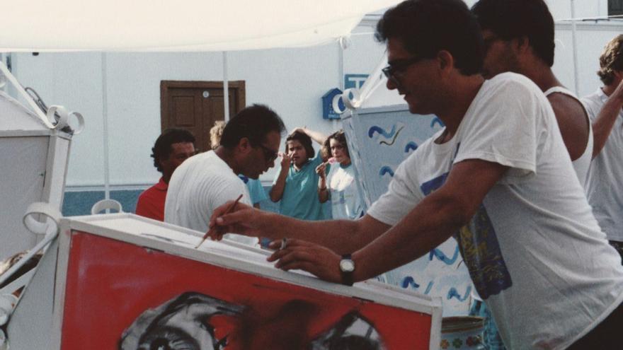 La exposición callejera ‘Canarios con la Rama’