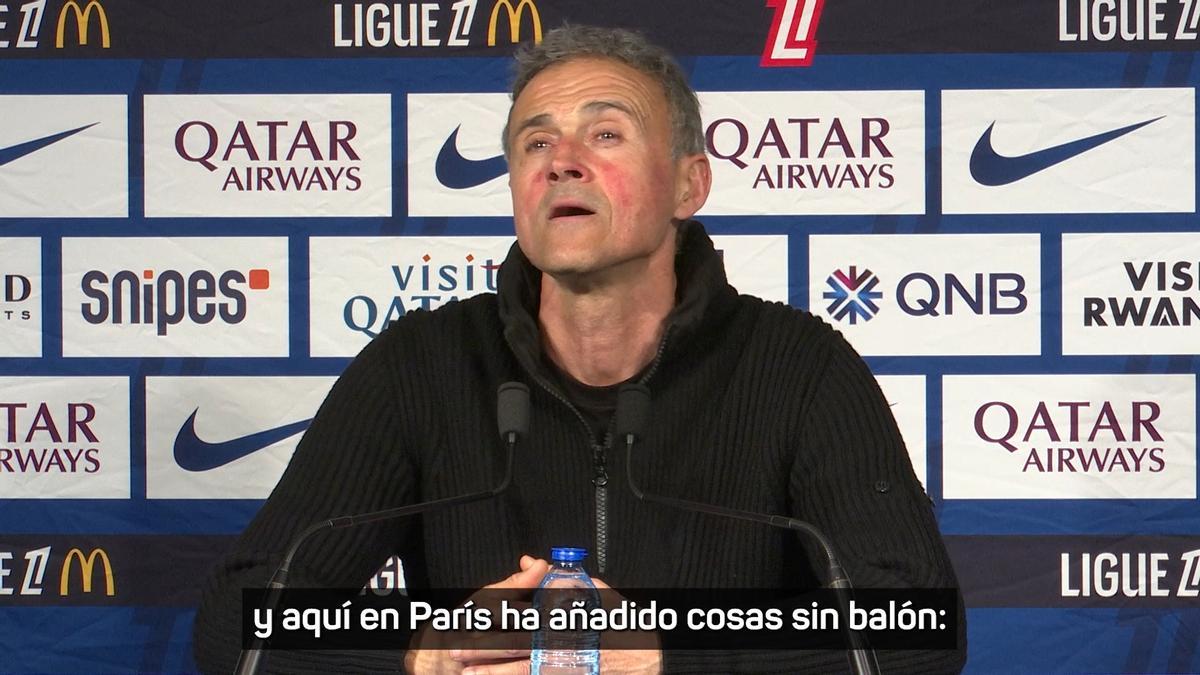 Luis Enrique: "Me encantan los jugadores irregulares como Dembélé"