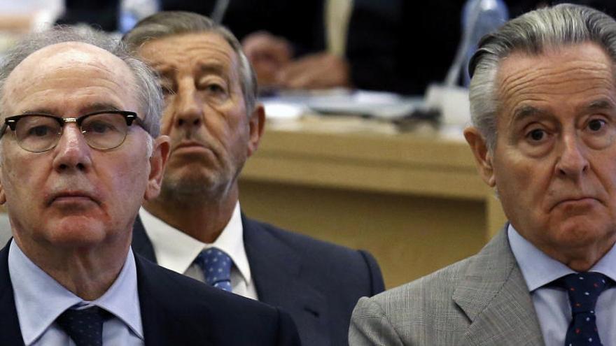 Rato y Blesa, durante el juicio.