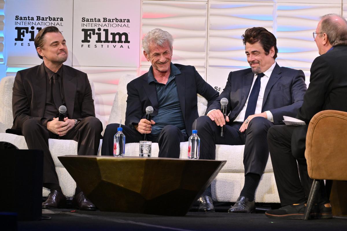Sean Penn junto a Leonardo DiCaprio y Benicio del Toro