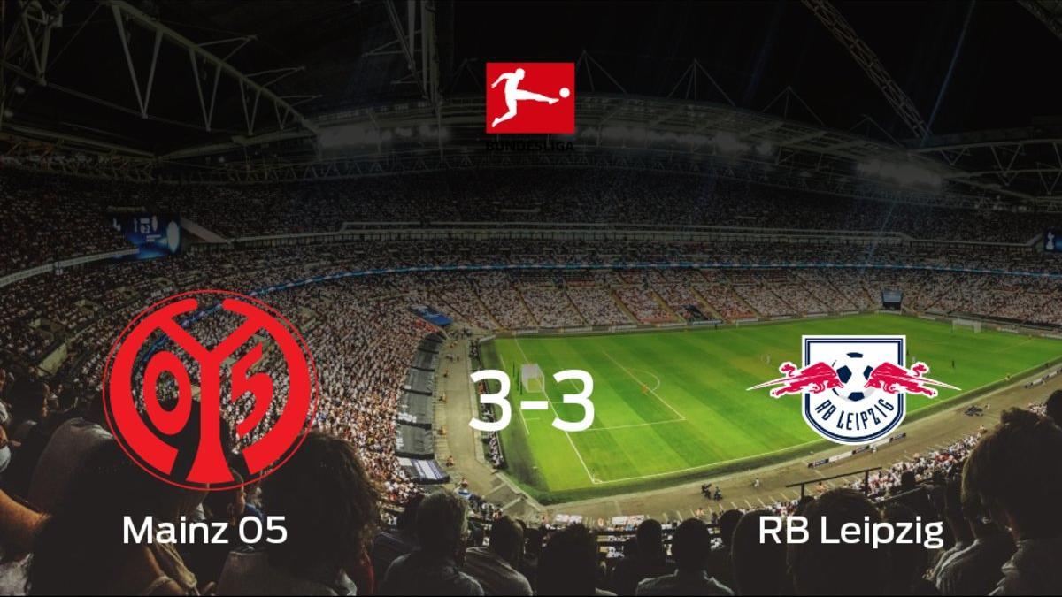 El Mainz 05 y el RB Leipzig empatan (3-3)