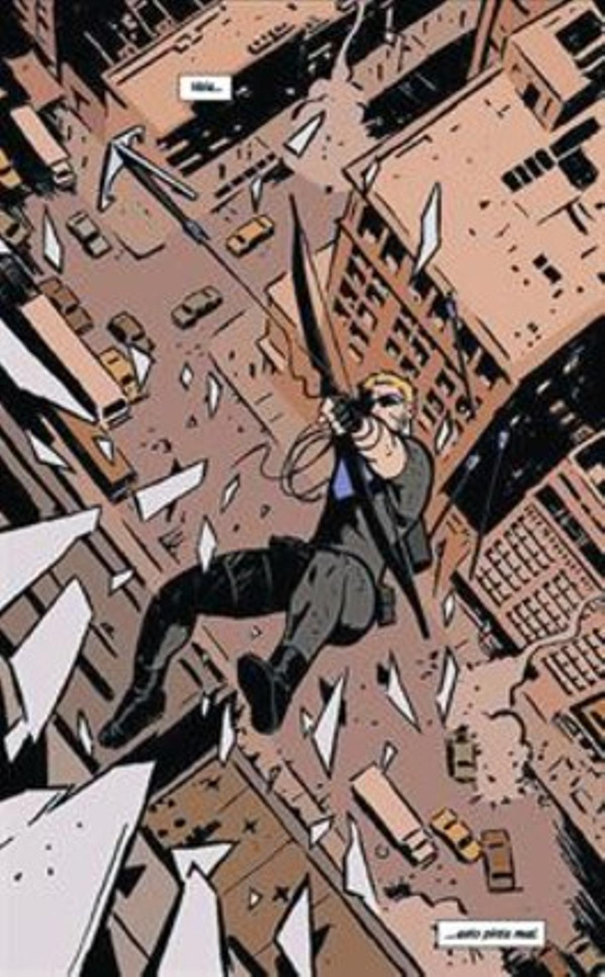 Hawkeye, el personatge que dóna nom a la sèrie ’Ojo de Halcón’, de David Aja.