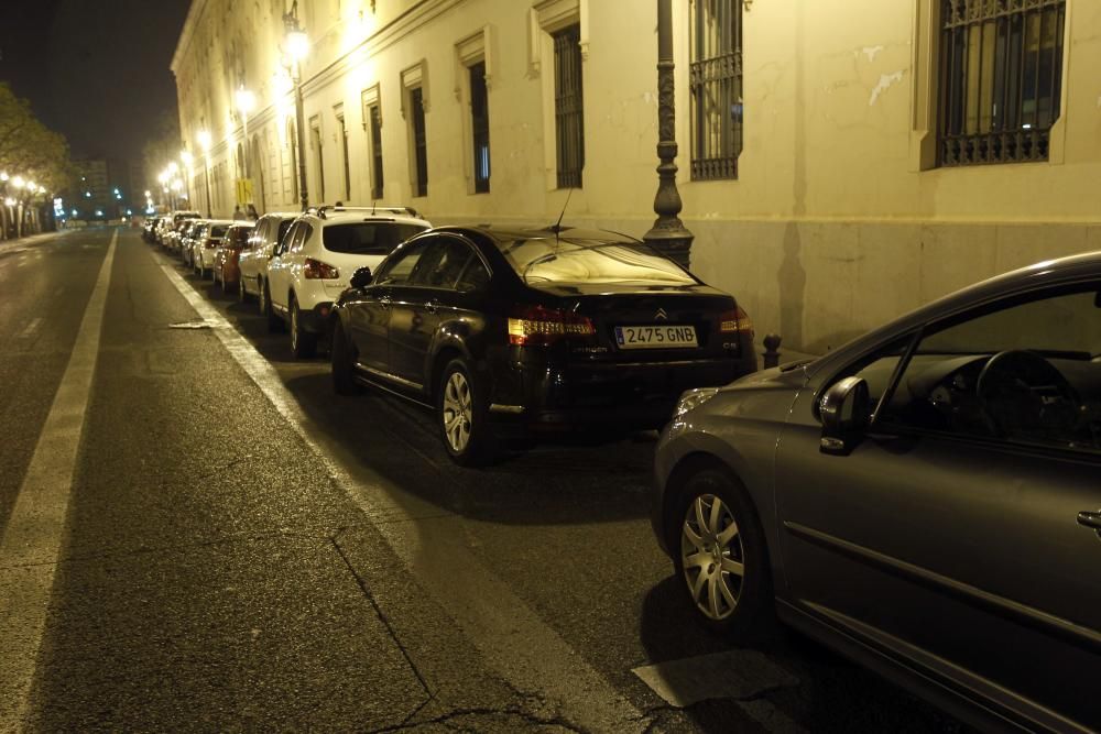 Polémica por el uso del carril bus de noche en València