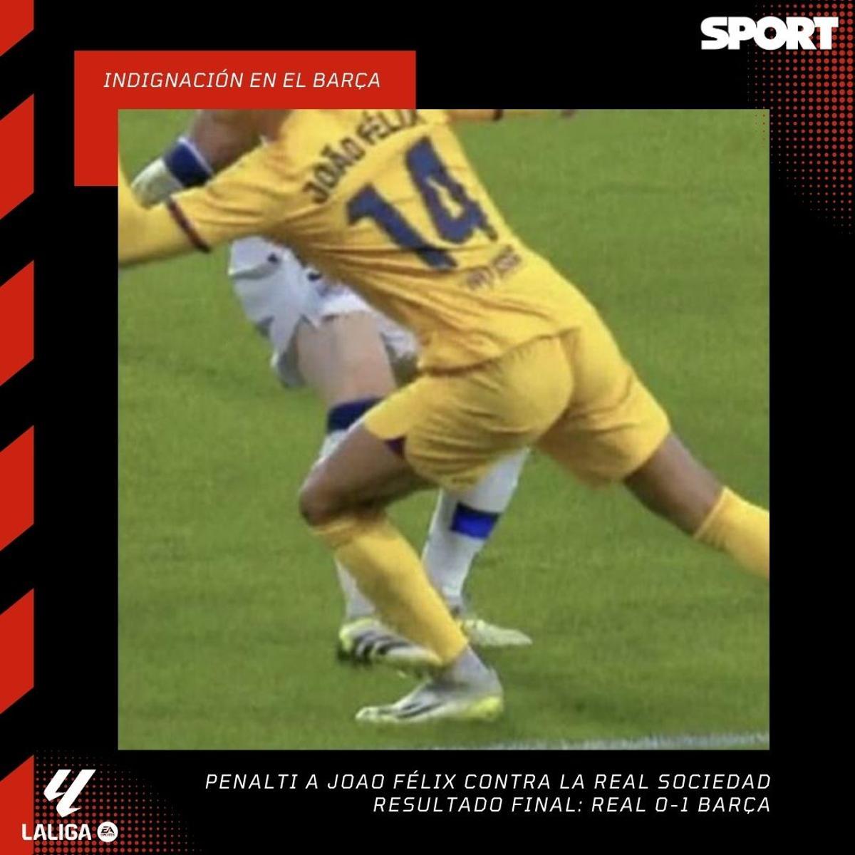 Todos los penaltis que no le han pitado al Barça en la temporada 2023/24